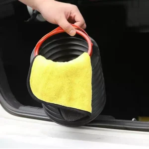 車載用ゴミ箱とゴミ袋、折りたたみ式車内アクセサリー、TikTokで人気、後部座席収納ソリューション。